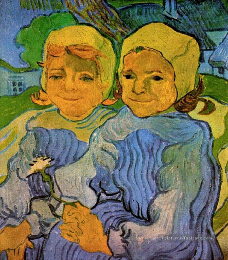 Deux petites filles Vincent van Gogh Peintures à l'huile